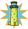 Green Lighthouse Clip Art